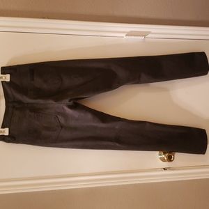 CK jeans dark grey stretch fitted ankle pants